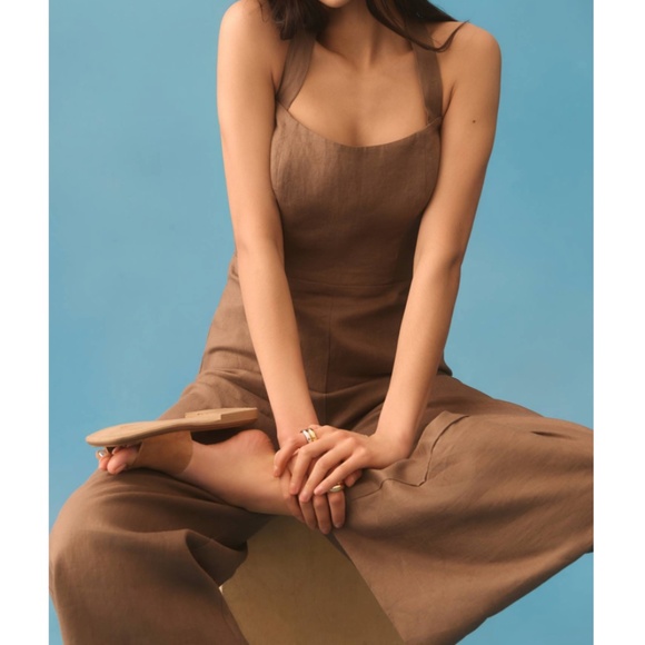 NWT | Reformation Autumn Linen Jumpsuit | Size 12 - Picture 4 of 8